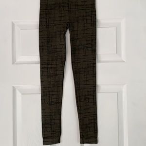 NWT Spanx Seamless Olive Crosshatch Leggings